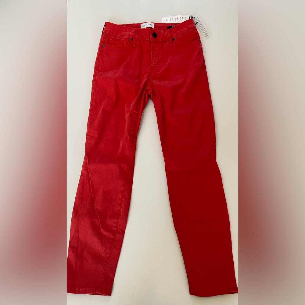 PARKER SMITH  red crop skinny size 27